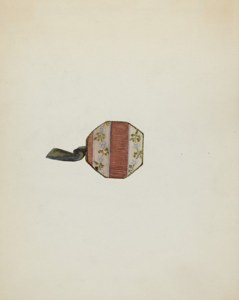 Pin Cushion, c. 1936. Creator: Edna C. Rex.