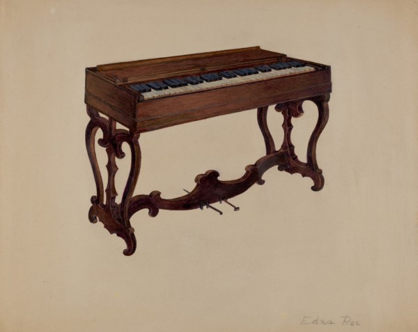 Melodeon, c. 1938. Creator: Edna C. Rex.