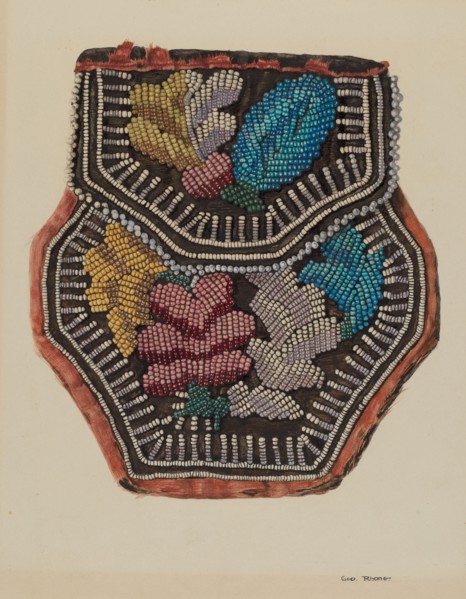 Beaded Bag, c. 1940. Creator: George E. Rhone.