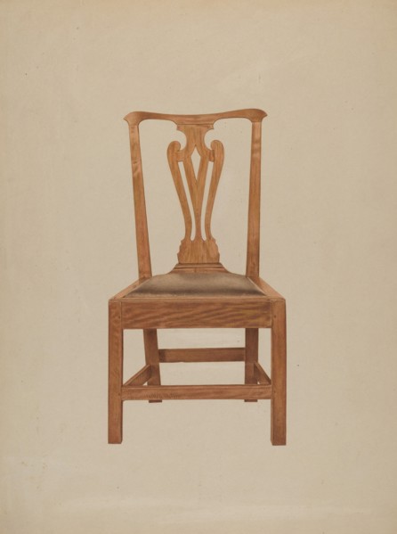 Chair, c. 1938. Creator: Michael Riccitelli.
