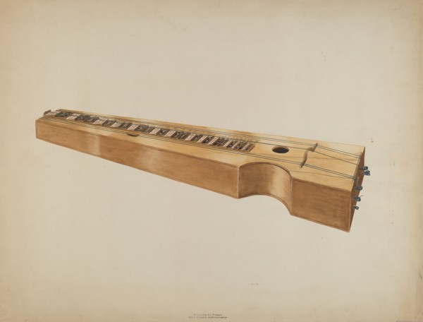Psalmodicon, c. 1937. Creator: Wilbur M Rice.