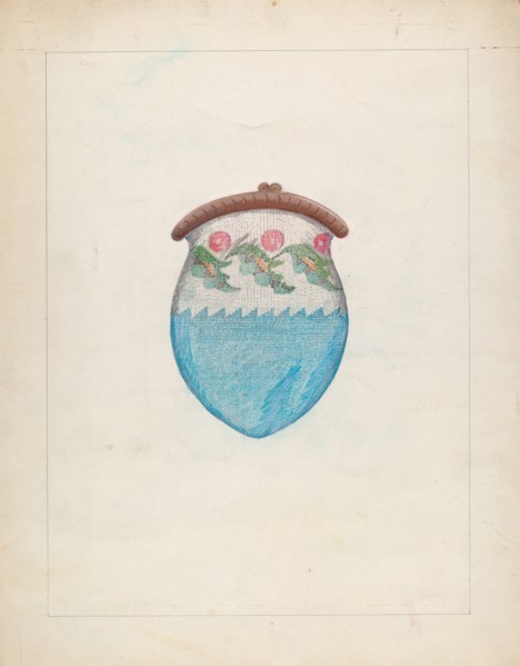 Purse, c. 1937. Creator: Mabel Ritter.