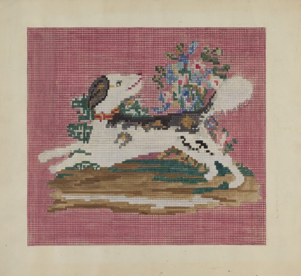Chair Cover, c. 1937. Creator: Mabel Ritter.