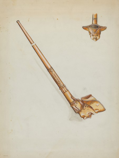 Pipe, c. 1936. Creator: Mabel Ritter.