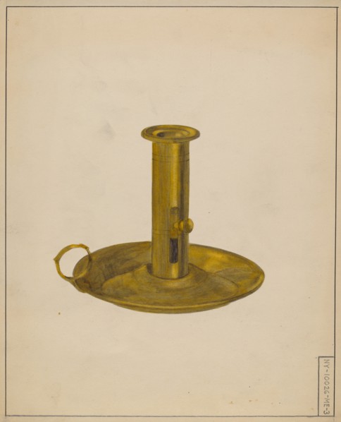 Candlestick, c. 1936. Creator: Janet Riza.