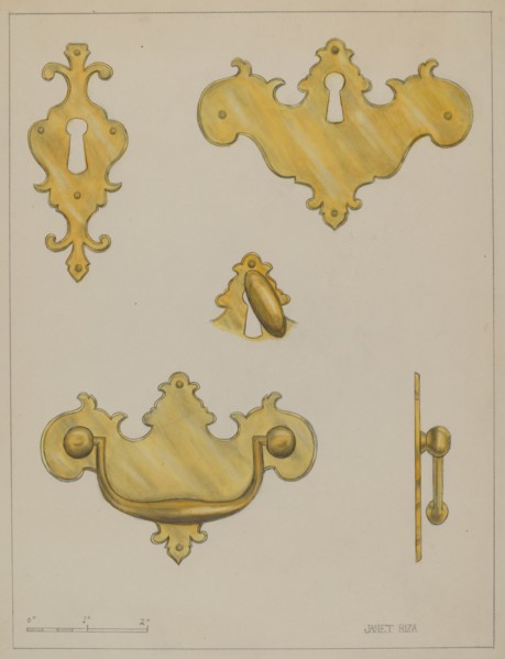 Drawer Pull, c. 1936. Creator: Janet Riza.