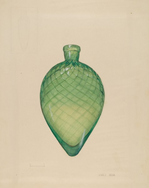 Flask, c. 1940. Creator: Janet Riza.