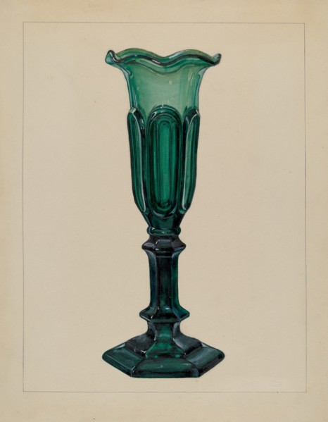 Vase, c. 1940. Creator: Janet Riza.