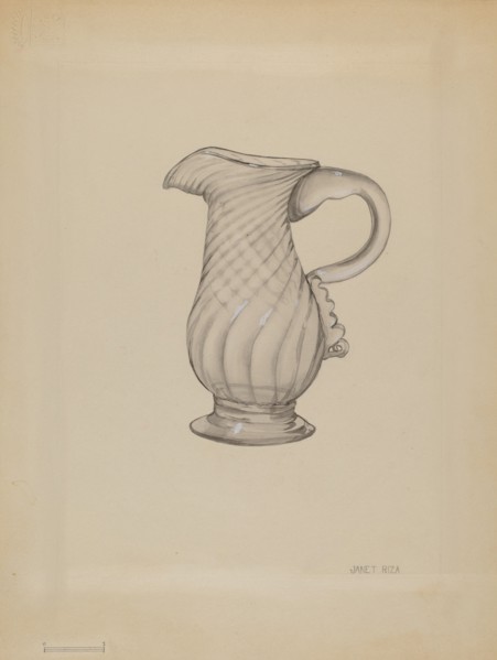 Cream Pitcher, c. 1936. Creator: Janet Riza.