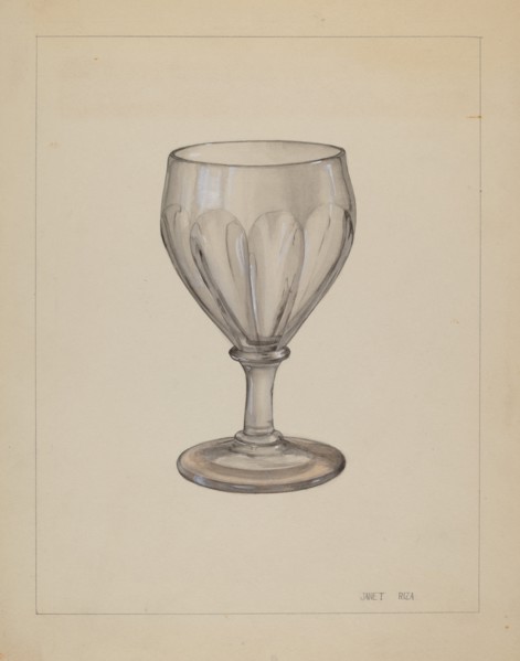 Goblet, c. 1936. Creator: Janet Riza.