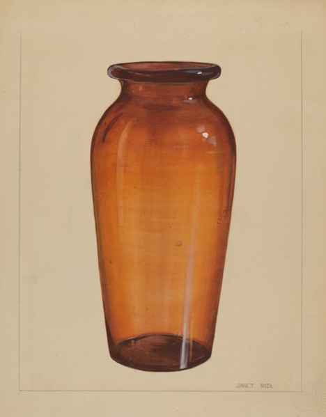 Vase, c. 1936. Creator: Janet Riza.