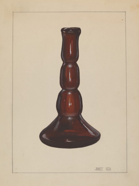 Candlestick, c. 1937. Creator: Janet Riza.