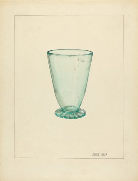 Toddy Glass, 1935/1942. Creator: Janet Riza.