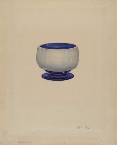 Salt Cellar, c. 1936. Creator: Janet Riza.