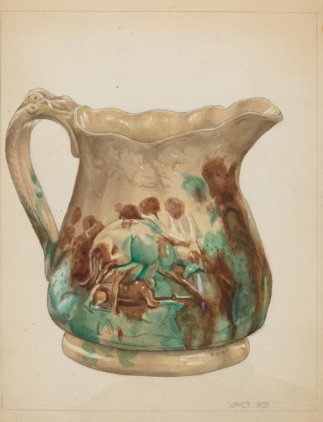 Pitcher, c. 1936. Creator: Janet Riza.