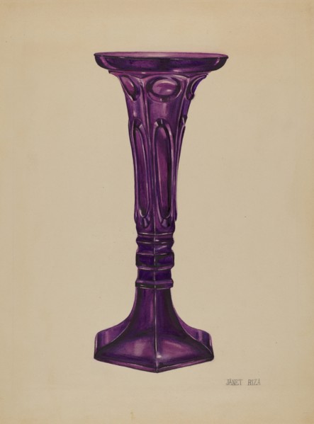 Vase, c. 1937. Creator: Janet Riza.