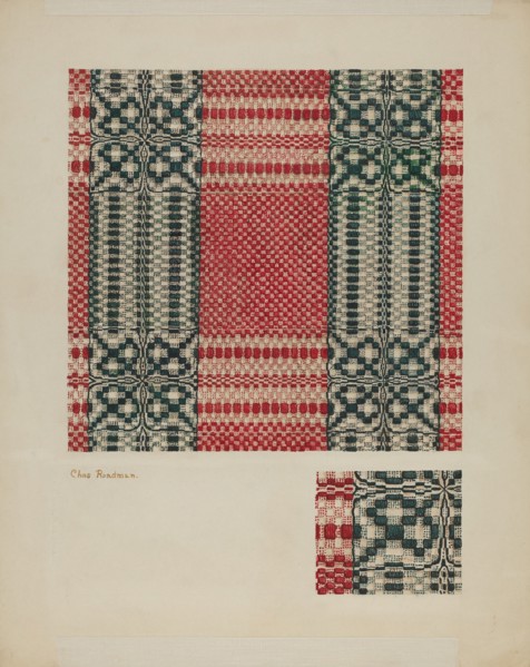 Coverlet, 1935/1942. Creator: Charles Roadman.