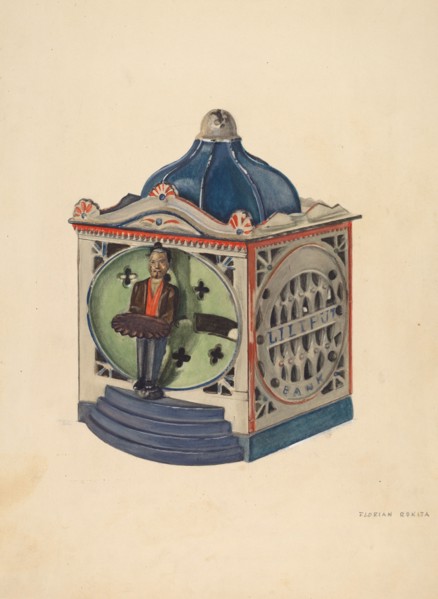 Toy Bank, c. 1937. Creator: Florian Rokita.