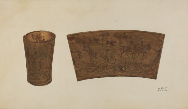 Horn Cup, c. 1937. Creator: Florian Rokita.