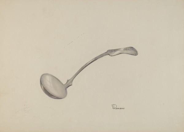 Cream Ladle, c. 1937. Creator: Josephine C. Romano.