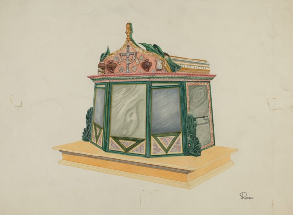 Tabernacle, c. 1939. Creator: Josephine C. Romano.