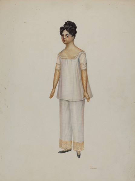 Doll - "Lydia Sherman", c. 1937. Creator: Josephine C. Romano.