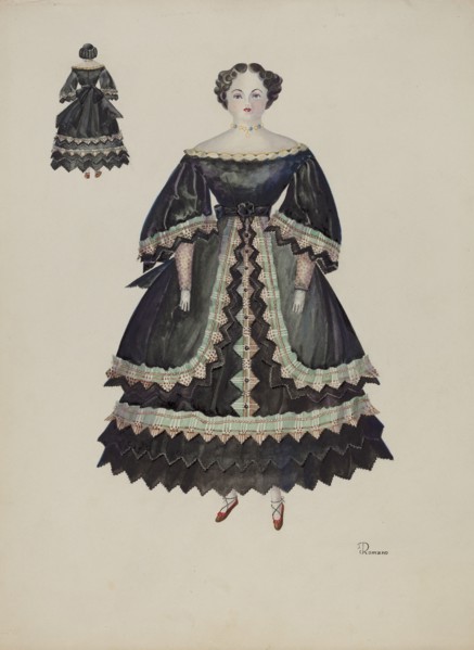 Doll - "Minerva Pratt", c. 1937. Creator: Josephine C. Romano.