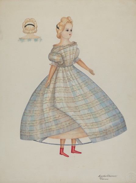 Doll - "Nellie Bates", c. 1937. Creators: Josephine C. Romano, Edith Towner.
