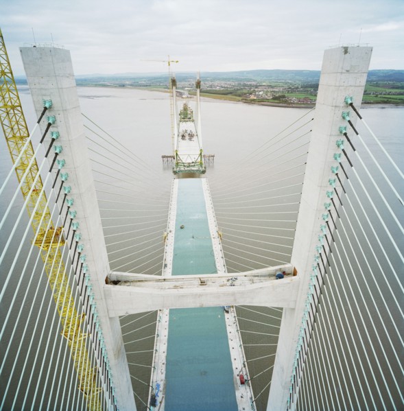 Second Severn Crossing, M4, New Passage, Pilning and Severn Beach, Gloucestershire, 18/10/1995. Creator: John Laing plc.