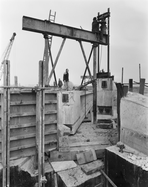 Construction of the Birmingham to Preston Motorway (M6), Staffordshire, 01/05/1962. Creator: John Laing plc.