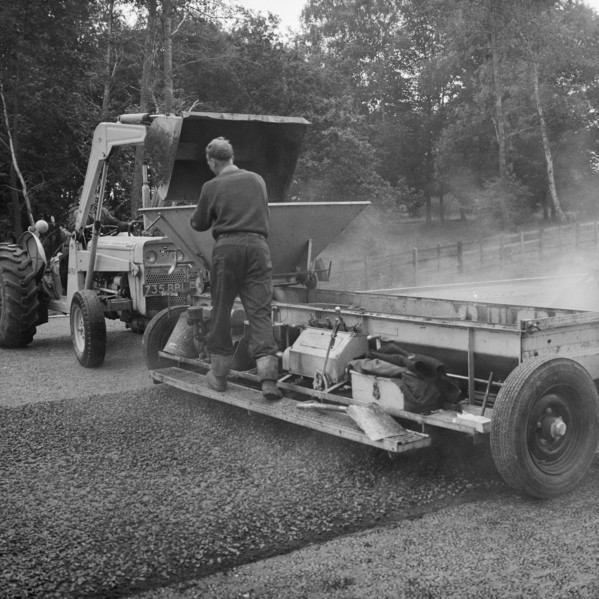 Construction of the Birmingham to Preston Motorway (M6), Staffordshire, 20/08/1962. Creator: John Laing plc.