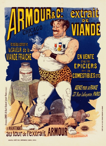 Armour & Co. Extrait de Viande, 1891. Creator: Guillaume, Albert (1873-1942).