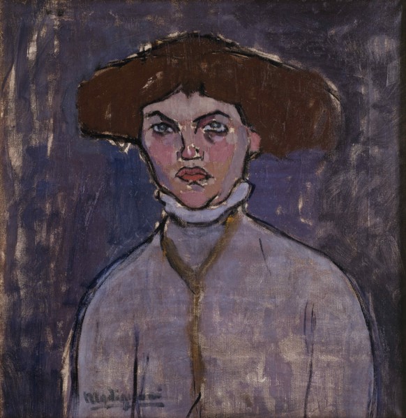 Buste de jeune femme , 1908. Creator: Modigliani, Amedeo (1884-1920).