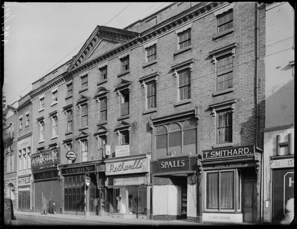 Devonshire House, 36 Corn Market, Derby, 1942. Creator: George Bernard Mason.