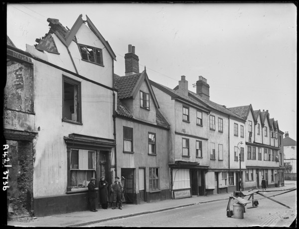 Oak Street, Norwich, Norfolk, 1942. Creator: George Bernard Mason.