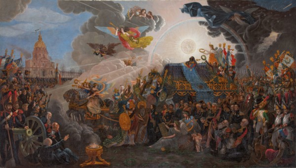 Allegory of the return of the Ashes of Napoleon, 1840. Creator: Trichot, François (active first Half of 19th cen.).