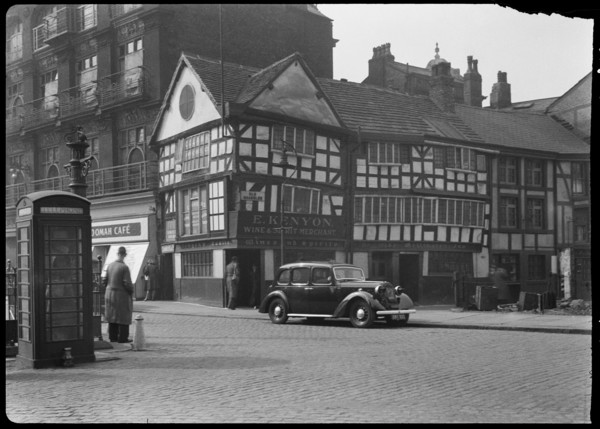 Old Wellington Inn, Old Shambles, Manchester, 1942. Creator: George Bernard Wood.