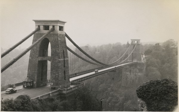 Clifton Suspension Bridge, Clifton, City of Bristol, 1950-1959. Creator: JR Uppington.