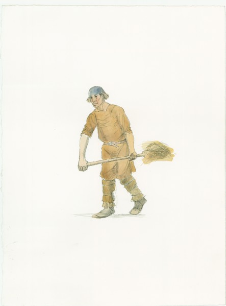 Saxon farmer, c1066 (2015). Creator: Judith Dobie.