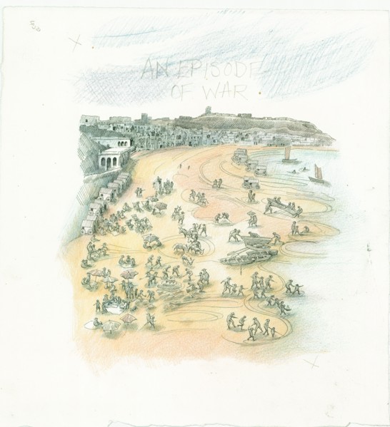 German naval bombardment of Scarborough, North Yorkshire, 1914 (2014). Creator: Judith Dobie.