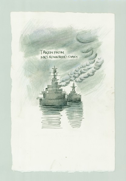 German naval bombardment of Scarborough, North Yorkshire, 1914 (2014). Creator: Judith Dobie.