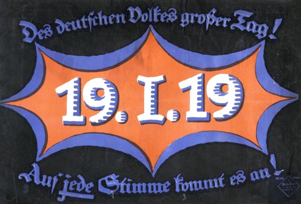 19 January 1919. German federal election, 1919. Creator: Anonymous.