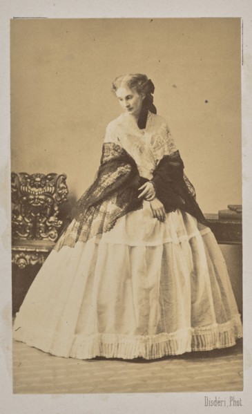 Duchess Sofia de Morny (1838-1896), née Countess Trubetskaya, 1862. Creator: Disdéri, André Adolphe-Eugène (1819-1889).