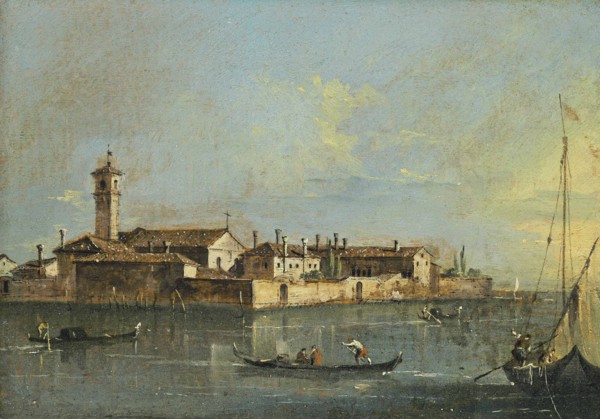 Isola del Lazzaretto Vecchio, Second Half of the 18th cen. Creator: Guardi, Francesco (1712-1793).