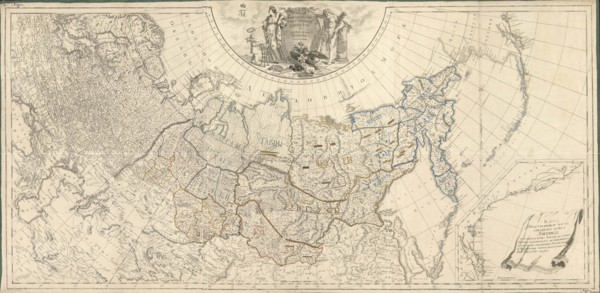 Map of the Russian Empire Divided Into Forty-One Governments, 1796. Creator: Wilbrecht (Wildbrecht), Alexander (1757-1823).