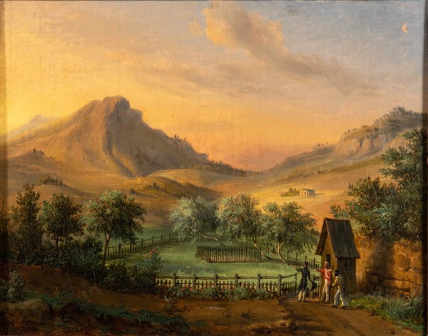 Napoleon's tomb on St Helena Island in Geranium valley. Creator: Ricois, François Edme (1795-1881).
