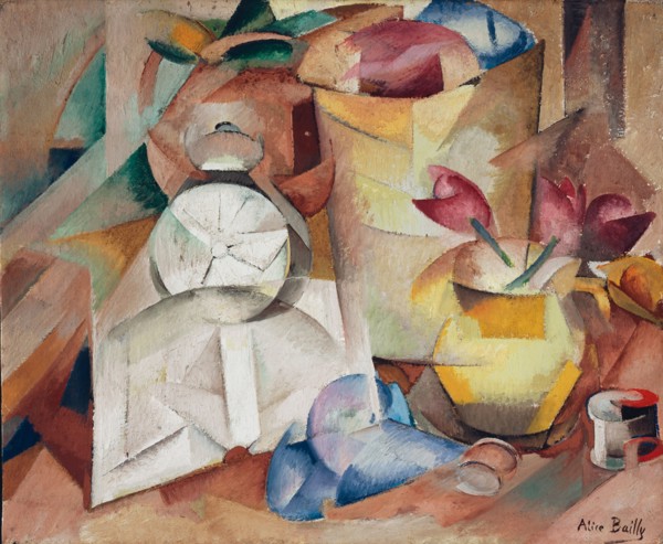 Nature morte au réveil-matin, 1913. Creator: Bailly, Alice (1872-1938).