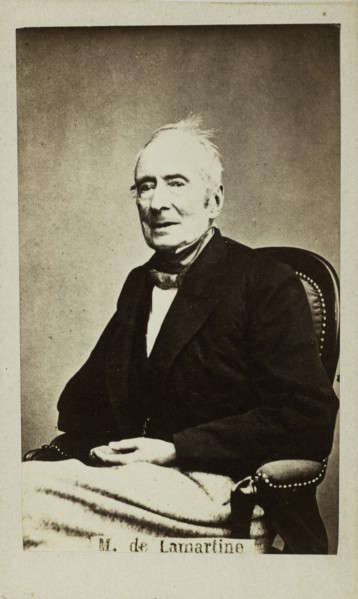 Portrait of Alphonse de Lamartine (1790-1869), 1860s. Creator: Anonymous.