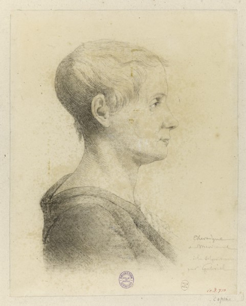 Portrait of Anne-Josèphe Théroigne de Méricourt (1762-1817), 1816. Creator: Gabriel, Georges François Marie (1775-1836).