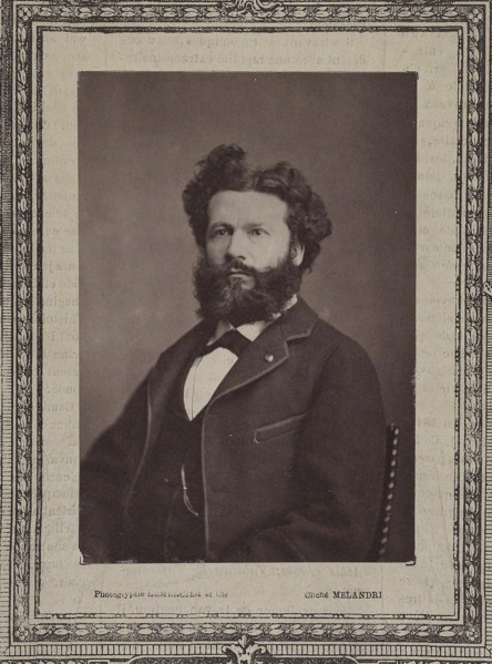 Portrait of Camille Flammarion (1842-1925), 1880. Creator: Melandri, Achille (1845-1905).